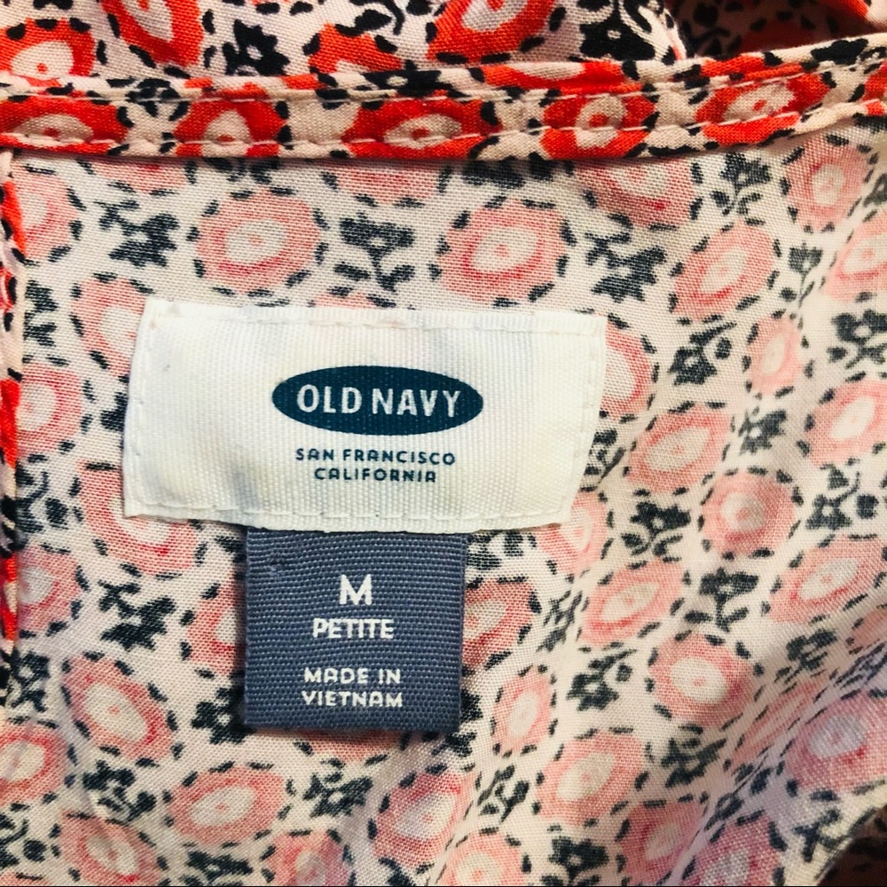 Old Navy Rayon floral high waisted long sleeve mini dress MP & S - Picture 3 of 16